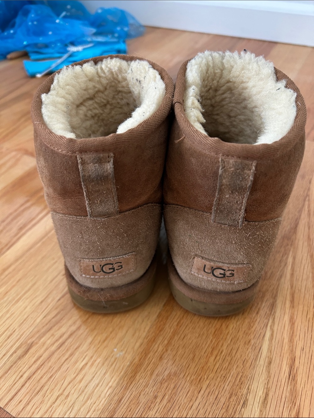 UGG Chestnut Short Shearling Booties - Picture 2 of 3